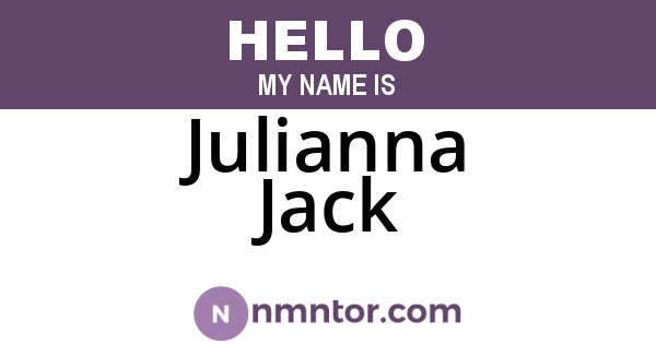 Julianna Jack