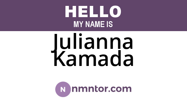 Julianna Kamada