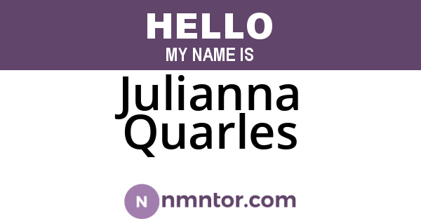 Julianna Quarles