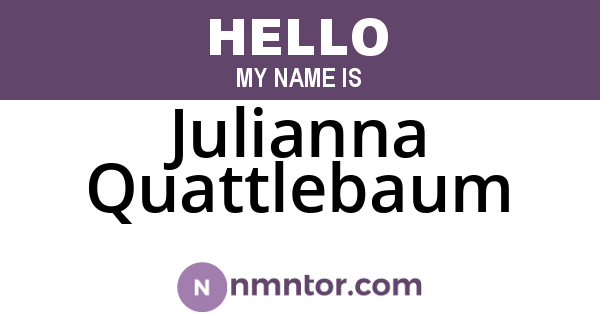Julianna Quattlebaum