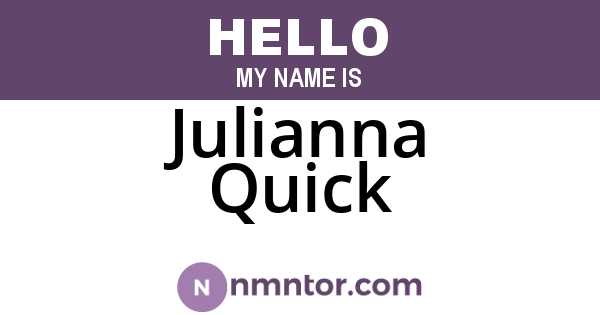 Julianna Quick