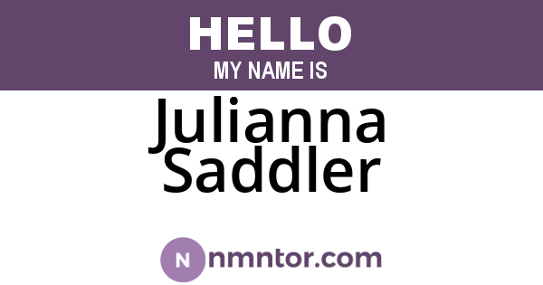 Julianna Saddler