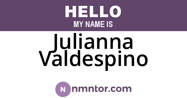 Julianna Valdespino