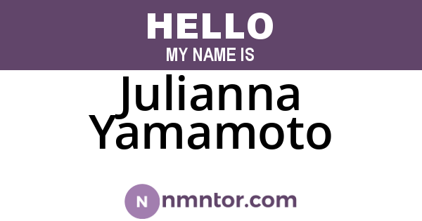 Julianna Yamamoto