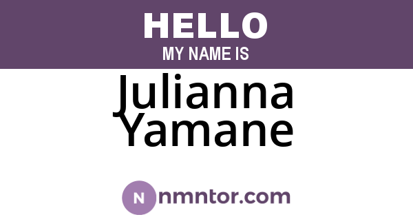 Julianna Yamane