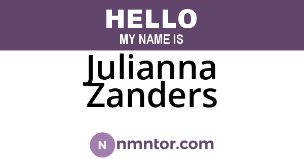 Julianna Zanders