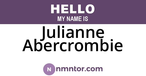 Julianne Abercrombie