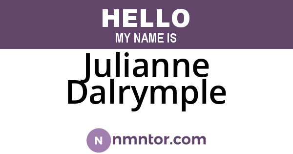 Julianne Dalrymple