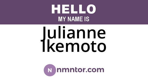 Julianne Ikemoto