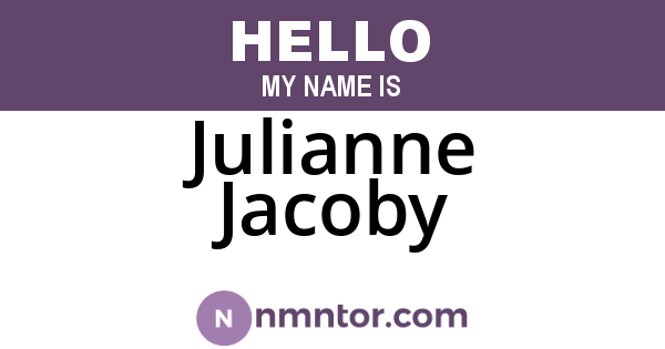 Julianne Jacoby