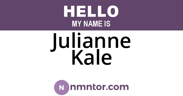 Julianne Kale