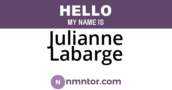 Julianne Labarge