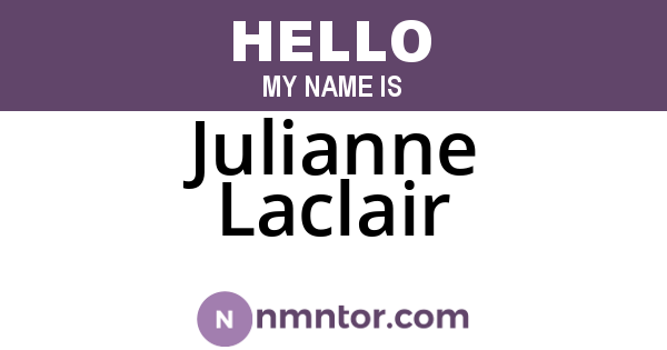 Julianne Laclair