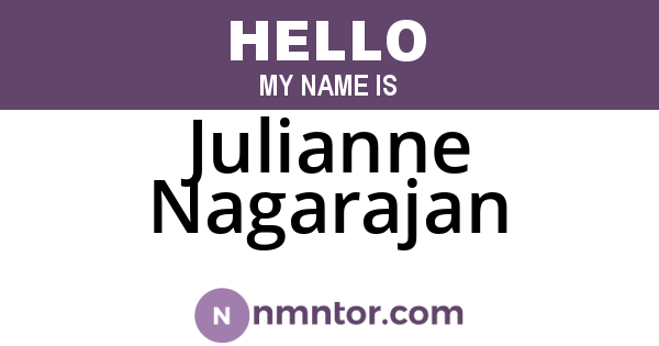 Julianne Nagarajan