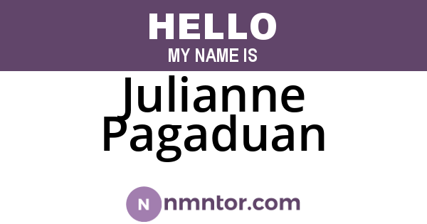 Julianne Pagaduan