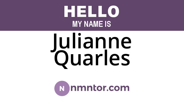 Julianne Quarles