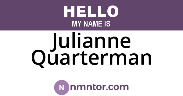 Julianne Quarterman
