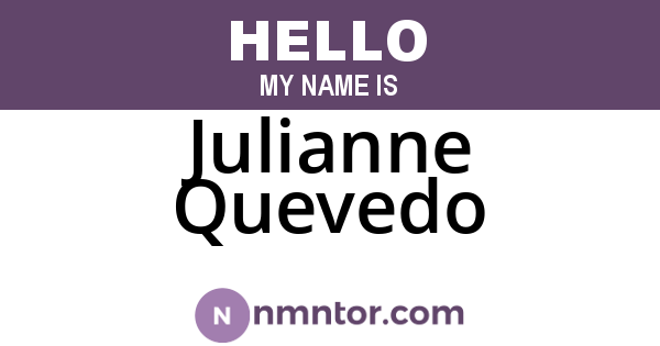 Julianne Quevedo