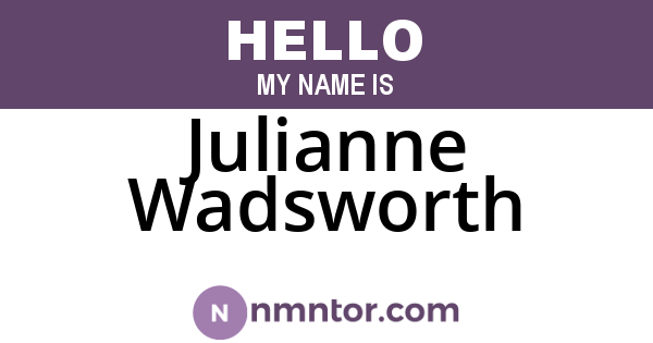 Julianne Wadsworth