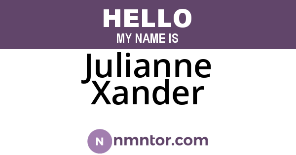 Julianne Xander