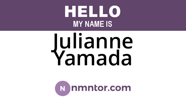 Julianne Yamada