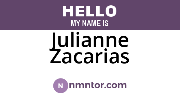 Julianne Zacarias