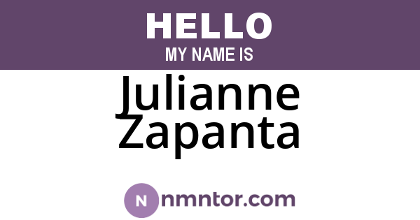 Julianne Zapanta