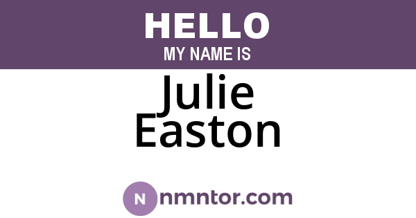 Julie Easton