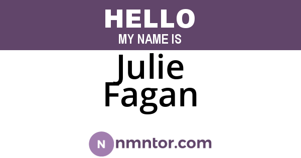 Julie Fagan