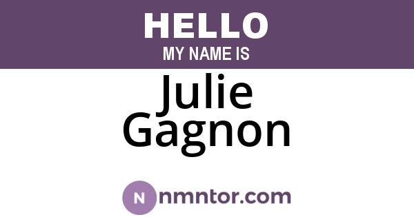 Julie Gagnon