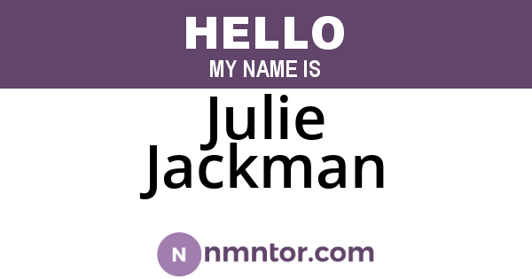 Julie Jackman