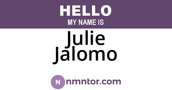 Julie Jalomo