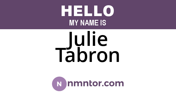 Julie Tabron