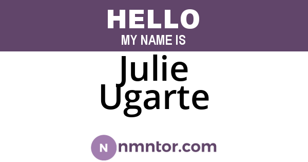 Julie Ugarte