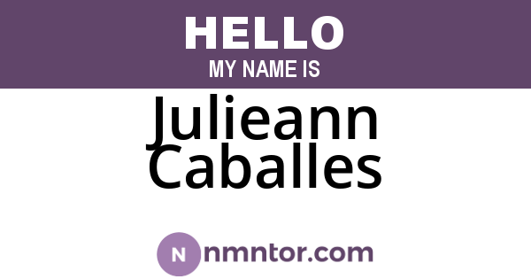 Julieann Caballes