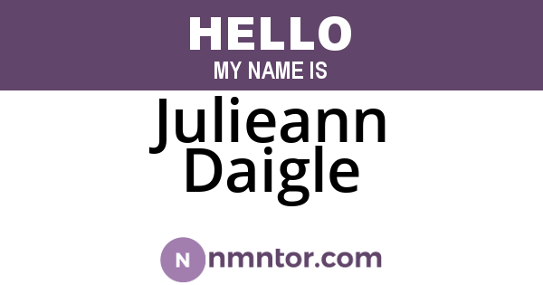 Julieann Daigle