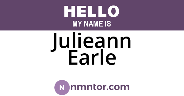 Julieann Earle