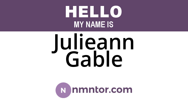Julieann Gable