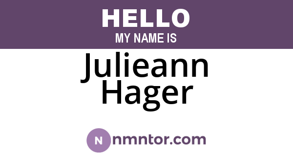 Julieann Hager