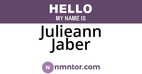 Julieann Jaber