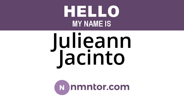Julieann Jacinto