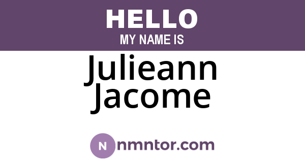 Julieann Jacome
