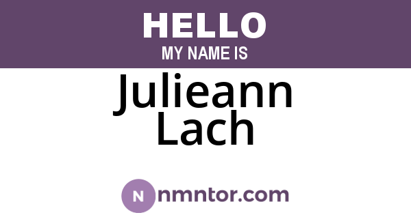 Julieann Lach