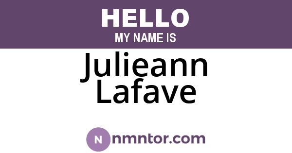 Julieann Lafave