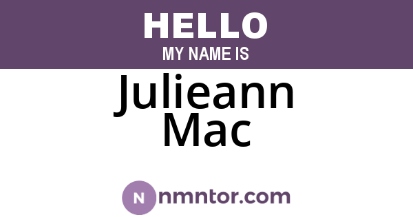 Julieann Mac