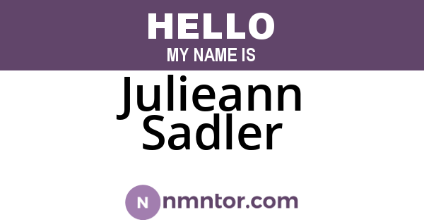 Julieann Sadler