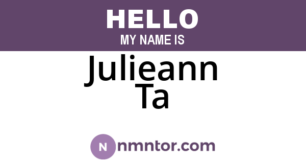 Julieann Ta
