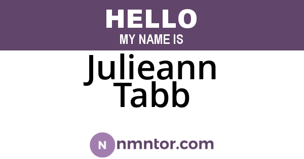 Julieann Tabb