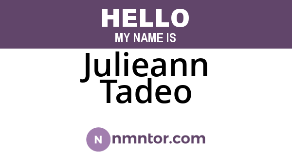 Julieann Tadeo