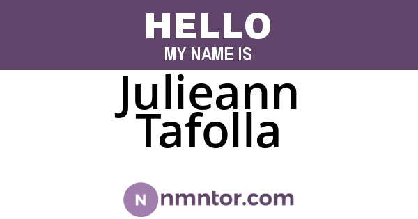 Julieann Tafolla